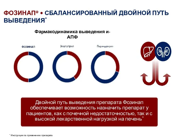 ФОЗИНАП® • СБАЛАНСИРОВАННЫЙ ДВОЙНОЙ ПУТЬ ВЫВЕДЕНИЯ* * Инструкции по применению препарата