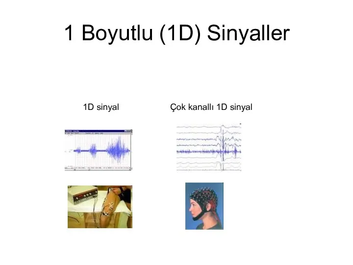 1 Boyutlu (1D) Sinyaller 1D sinyal Çok kanallı 1D sinyal