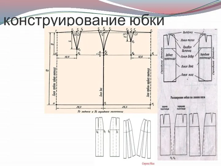 конструирование юбки