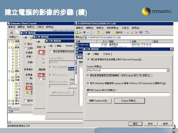 建立電腦的影像的步驟 (續)