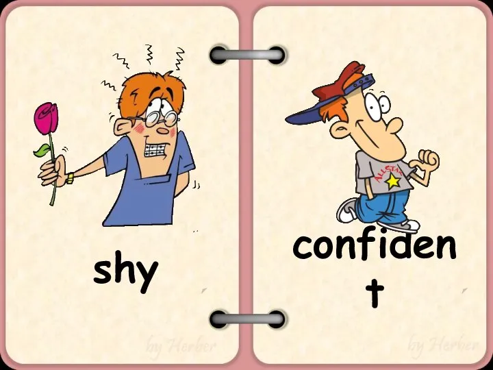 shy confident