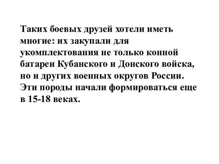 Таких боевых друзей хотели иметь многие: их закупали для укомплектования не