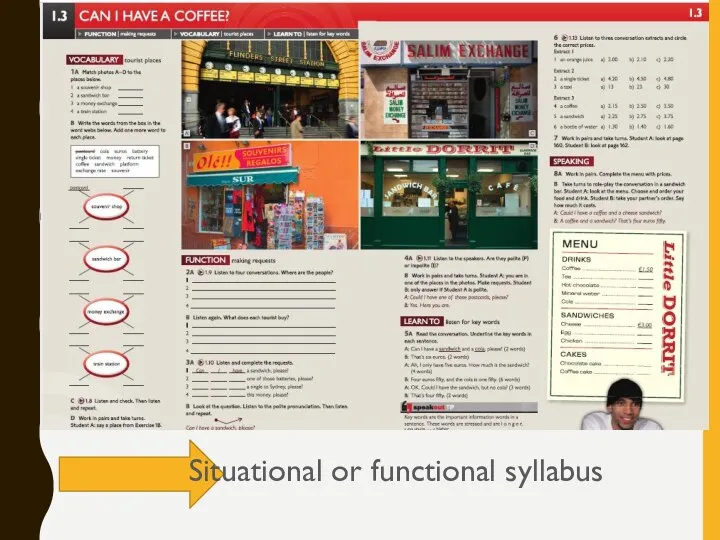 Situational or functional syllabus