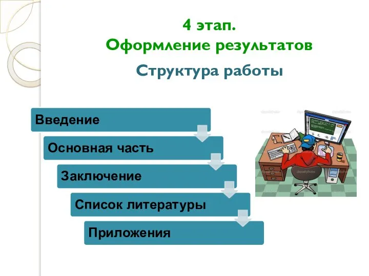 4 этап. Оформление результатов Структура работы