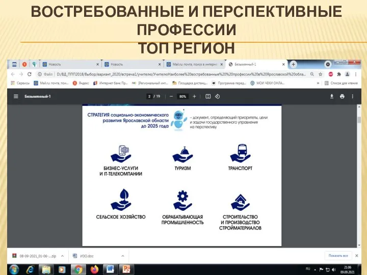 ВОСТРЕБОВАННЫЕ И ПЕРСПЕКТИВНЫЕ ПРОФЕССИИ ТОП РЕГИОН