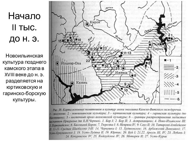 Начало II тыс. до н. э. Новоильинская культура позднего камского этапа