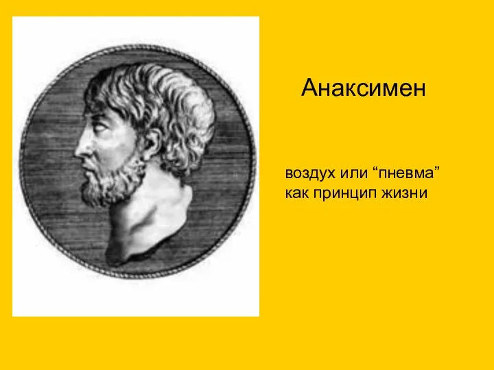 Анаксимен воздух или “пневма” как принцип жизни