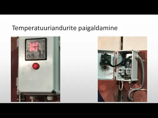 Temperatuuriandurite paigaldamine