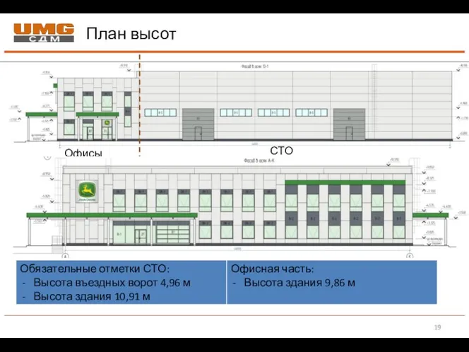 План высот СТО Офисы