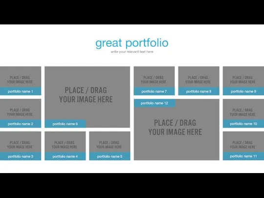 great portfolio write your relevant text here