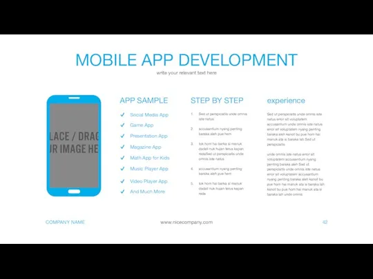 MOBILE APP DEVELOPMENT write your relevant text here 42 APP SAMPLE