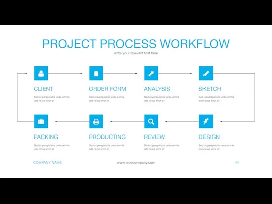 PROJECT PROCESS WORKFLOW write your relevant text here 44