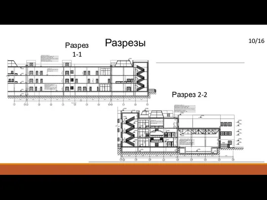 Разрезы /16 Разрез 2-2 Разрез 1-1