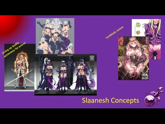 Slaanesh Concepts Symbiotic Armor Giving up bodily autonomy for power