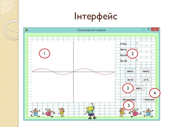 Інтерфейс 1 2 3 4 5