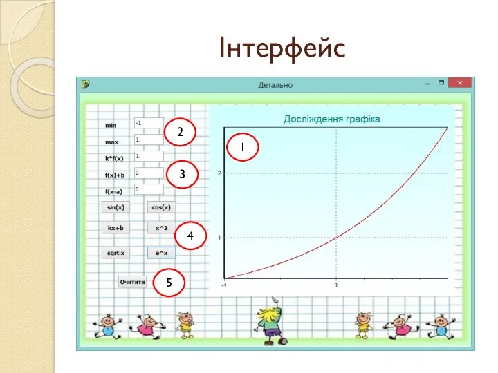 Інтерфейс 1 2 3 4 5