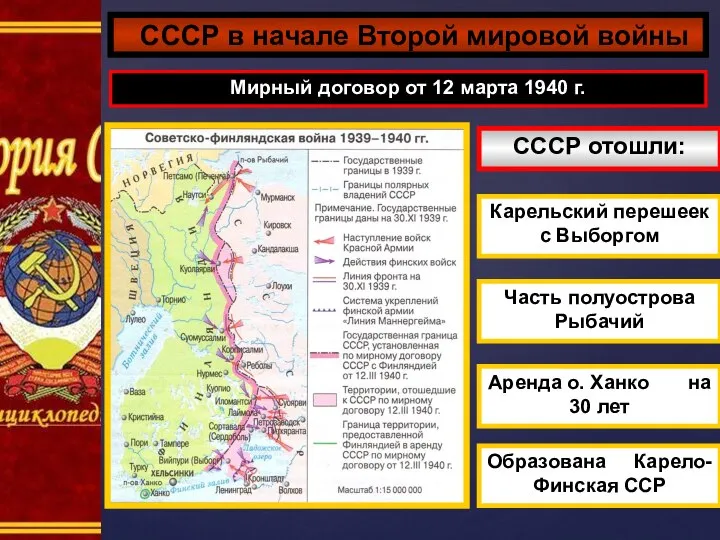 СССР в начале Второй мировой войны Мирный договор от 12 марта