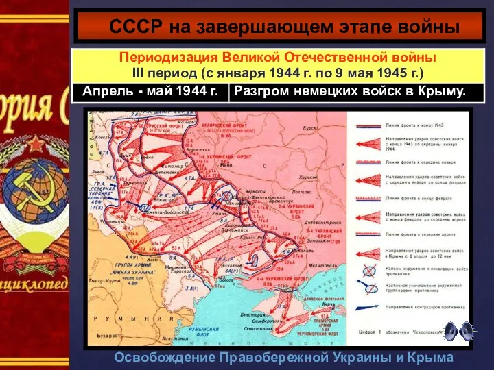 Освобождение Правобережной Украины и Крыма СССР на завершающем этапе войны