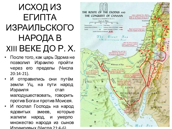 ИСХОД ИЗ ЕГИПТА ИЗРАИЛЬСКОГО НАРОДА В XIII ВЕКЕ ДО Р. Х.