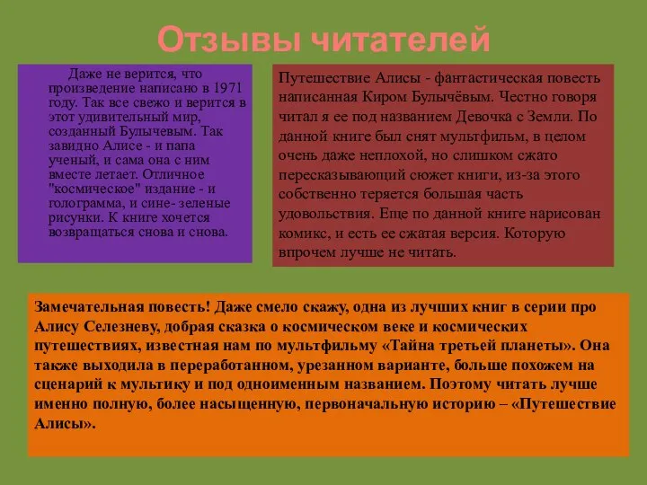 Отзывы читателей Даже не верится, что произведение написано в 1971 году.