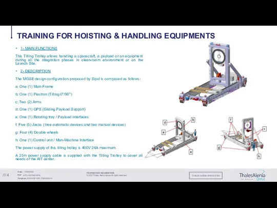 /// AITC-HO-TAS-0030 16/09/2021 1- MAIN FUNCTIONS This Tilting Trolley allows handling