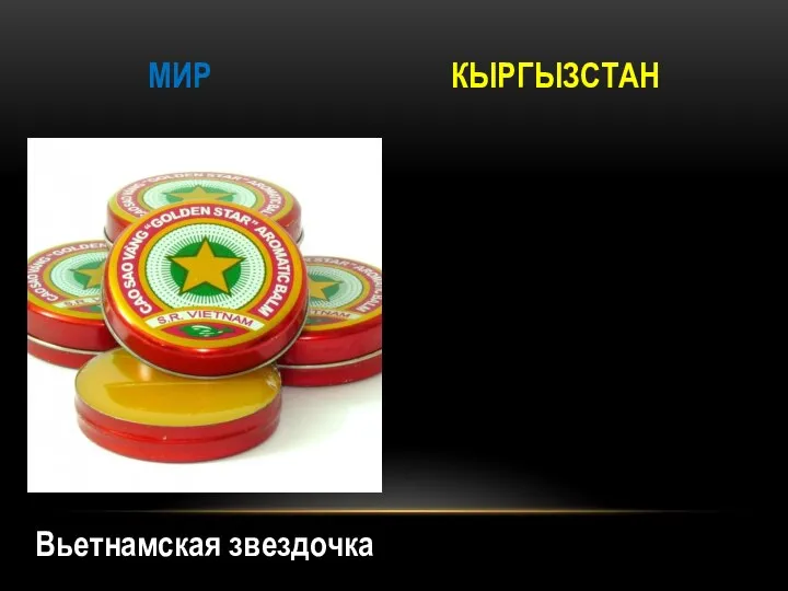 МИР КЫРГЫЗСТАН Вьетнамская звездочка