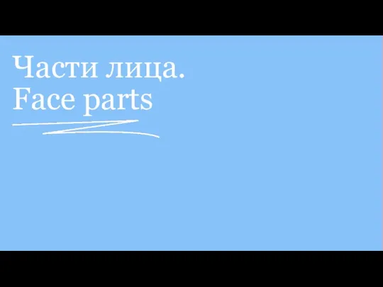 Части лица. Face parts