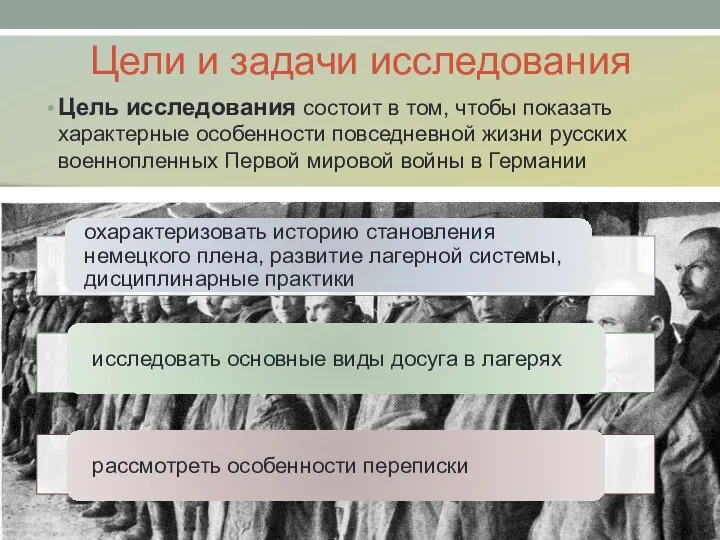 Цели и задачи исследования Цель исследования состоит в том, чтобы показать