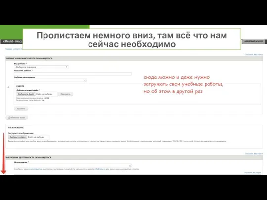 Пролистаем немного вниз, там всё что нам сейчас необходимо