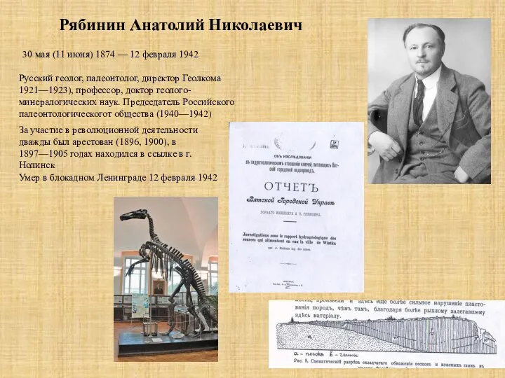 Рябинин Анатолий Николаевич 30 мая (11 июня) 1874 — 12 февраля