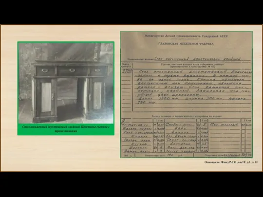 Основание: Фонд Р-191, оп.1Т, д.1, л.12
