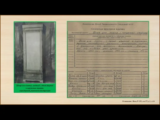 Основание: Фонд Р-191, оп.1Т, д.1, л.14