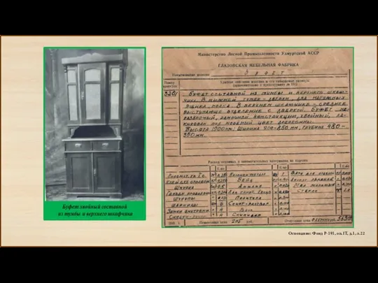 Основание: Фонд Р-191, оп.1Т, д.1, л.22