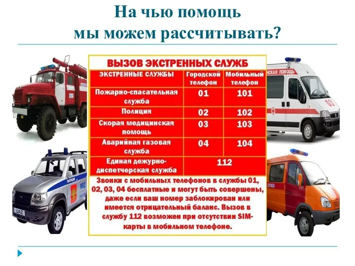 На чью помощь мы можем рассчитывать?