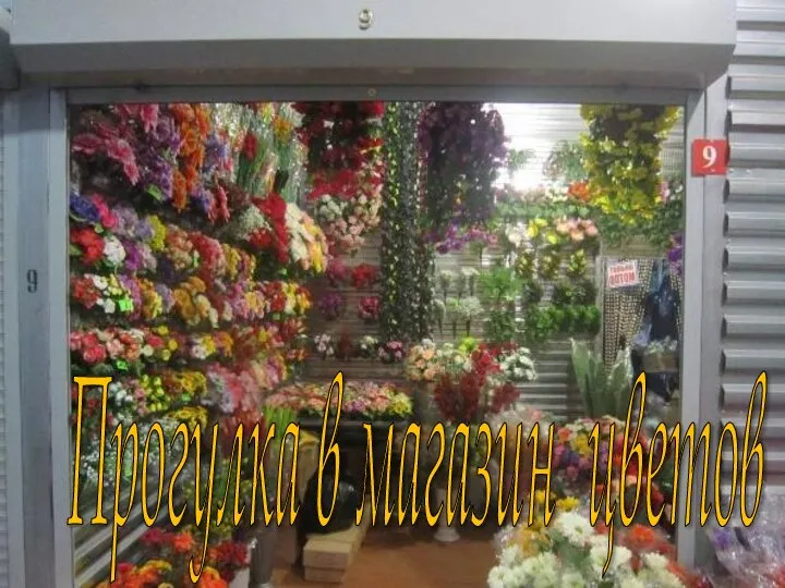 Прогулка в магазин цветов