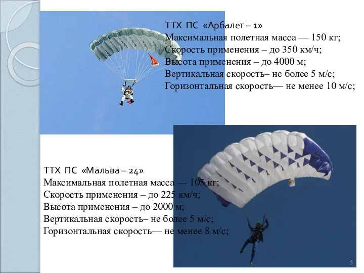 ТТХ ПС «Арбалет – 1» Максимальная полетная масса — 150 кг;