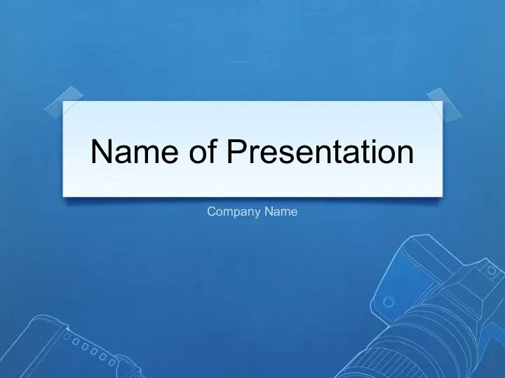 Name of Presentation. Company Name