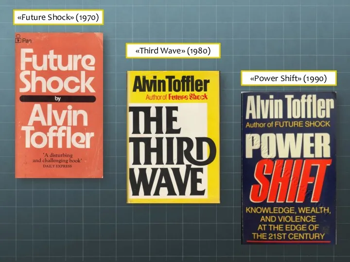 «Future Shock» (1970) «Third Wave» (1980) «Power Shift» (1990)