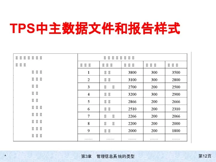 * 第页 TPS中主数据文件和报告样式