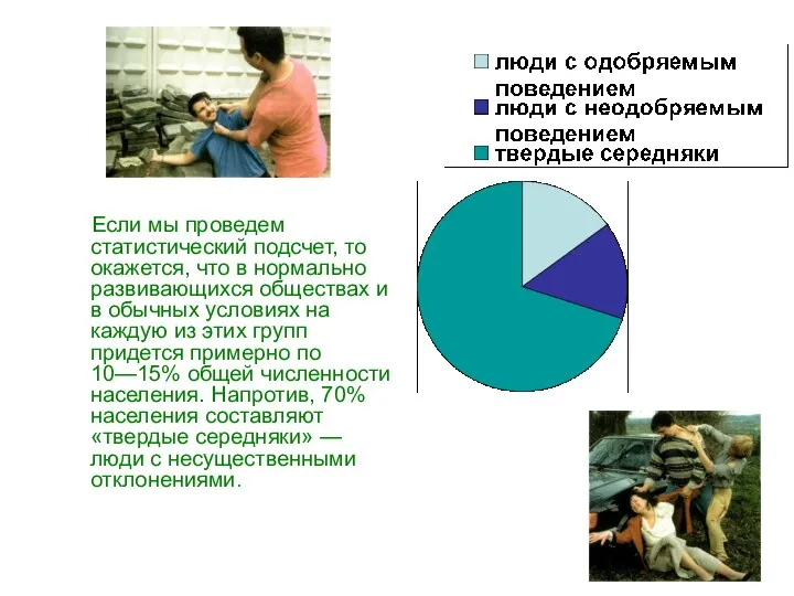 Если мы проведем статистический подсчет, то окажется, что в нормально развивающихся