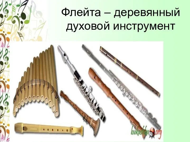 Флейта – деревянный духовой инструмент