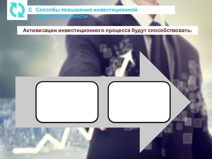 Способы повышения инвестиционной привлекательности Активизации инвестиционного процесса будут способствовать: