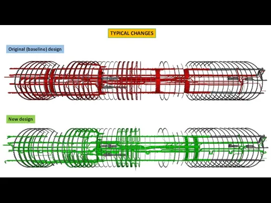 TYPICAL CHANGES Original (baseline) design New design