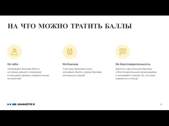 На себя Оплачивайте баллами билеты на поезда дальнего следования и повышайте