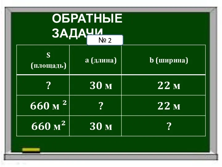 ОБРАТНЫЕ ЗАДАЧИ № 2