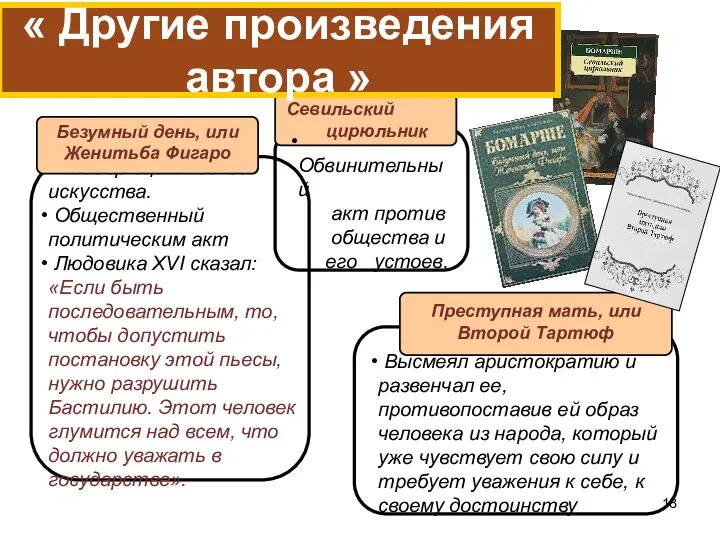 Шедевр сценического искусства. Общественный политическим акт Людовика XVI сказал: «Если быть