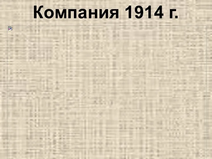 Компания 1914 г.