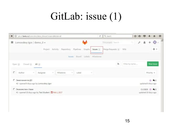 GitLab: issue (1)