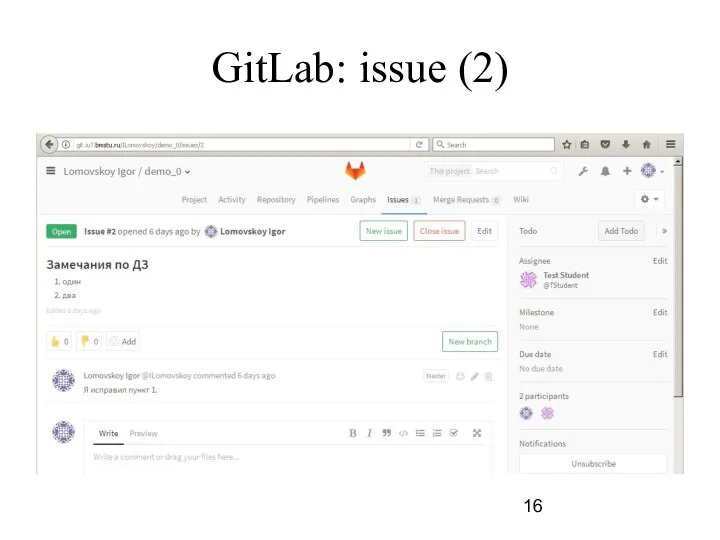 GitLab: issue (2)