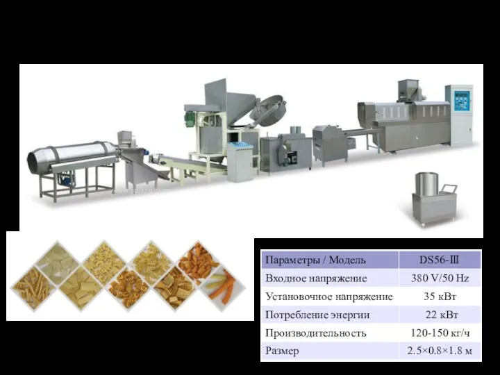 Техническая линия по производству жареных макаронных изделий